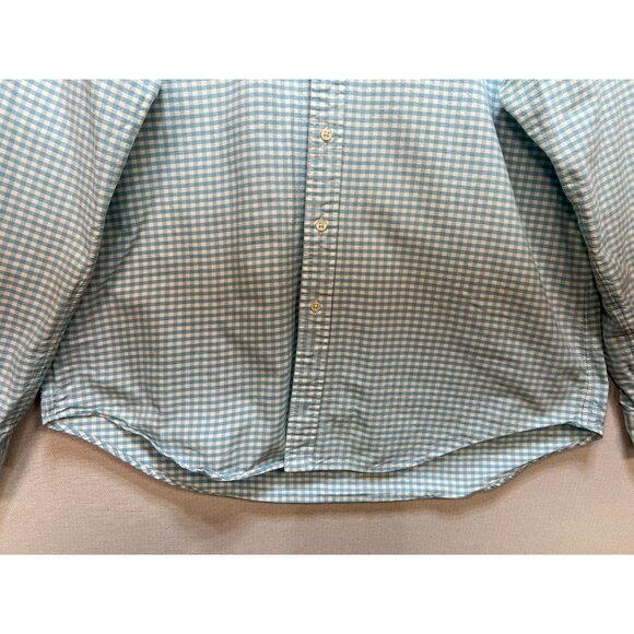 Ralph Lauren Men's Preppy Button Down Shirt Long Sleeve Size XL Blue White Check - Picture 6 of 13